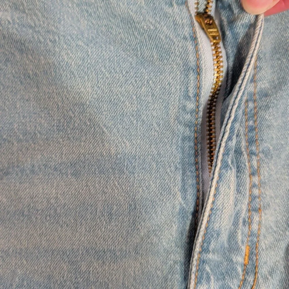 NO Boundaries Jeans Women’s Size 16 Light Enzyme W Tint Denim Wide Leg Zip NEW